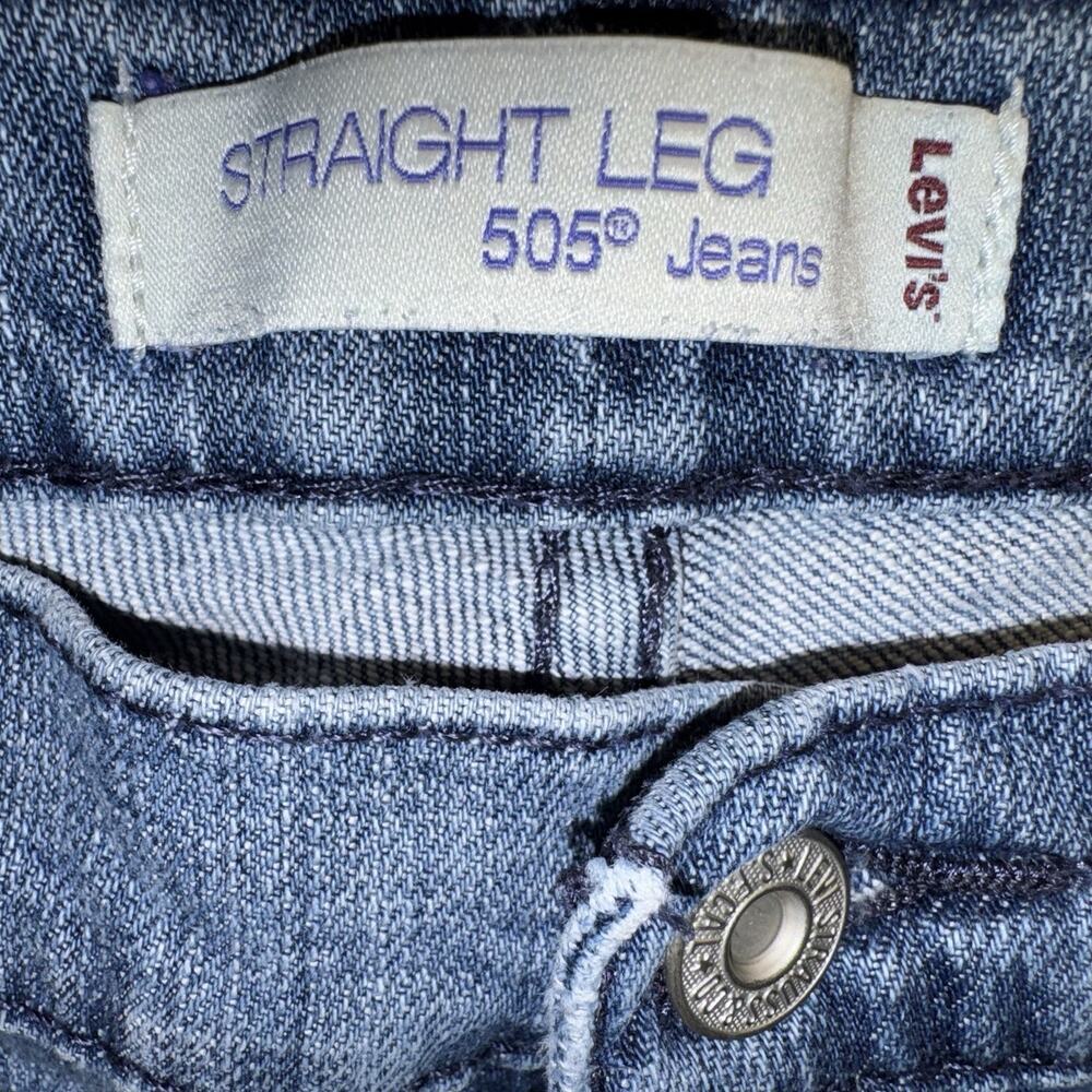 Levi's 505 12M Women's Light Blue Denim Straight Leg Jeans